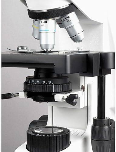 Miniatura 6 de AmScope Microscopio compuesto trinocular T690B-PL, aumento 40X-2000X, oculares de campo súper ancho WH10x y WH20x, objetivos acromáticos de plan