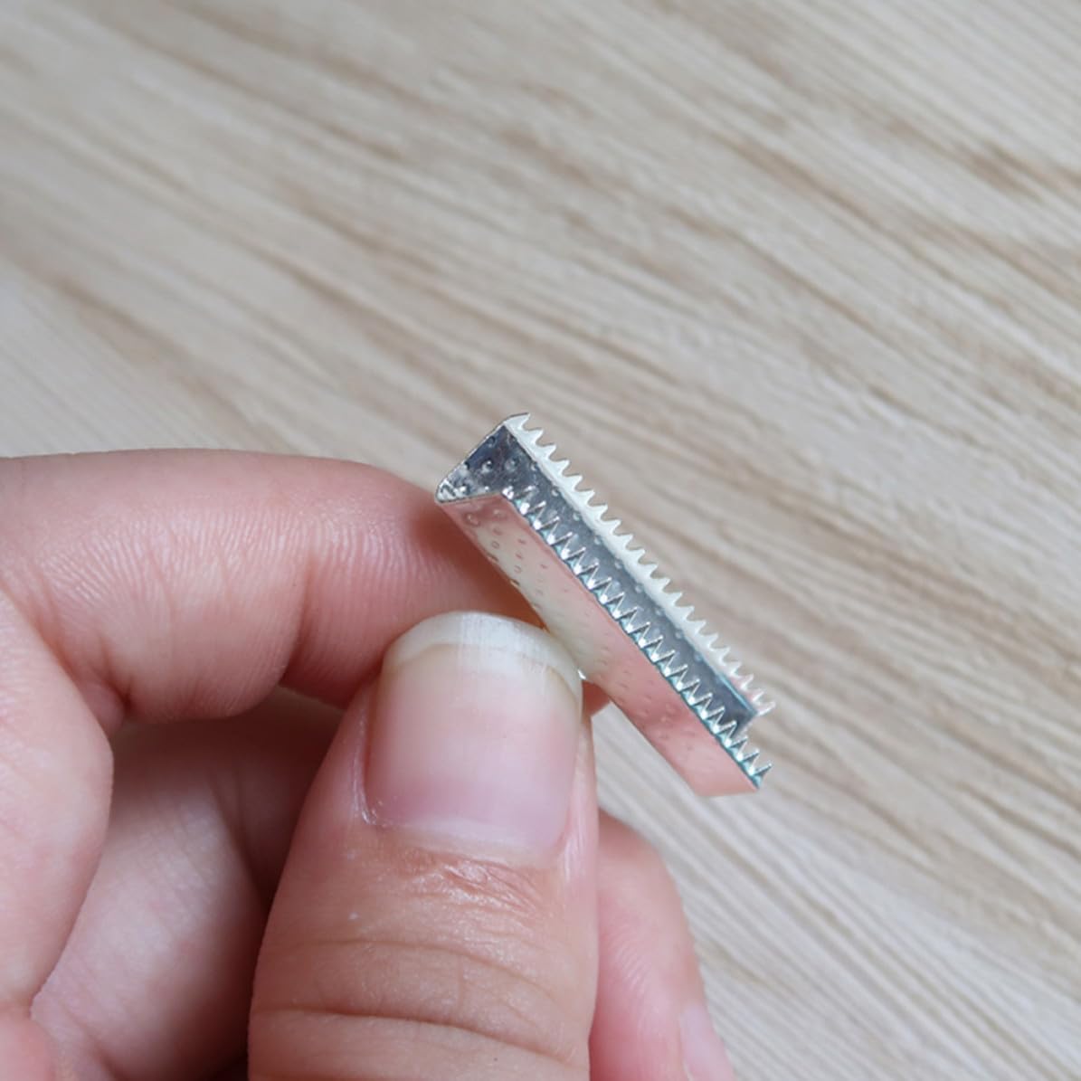 Silver Metal Cord Ends 2.5cm 100pcs for Jewelry Making