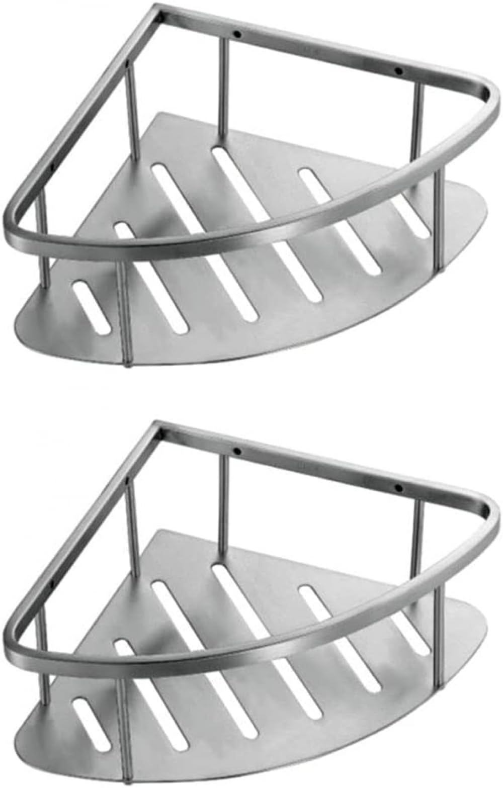 YIMUBDBM Corner Shower Shelf Shower Wall Caddy Bathroom Shelf Organiser 2 Bathroom Mesh Baskets Floating Corner Shelves Shampoo