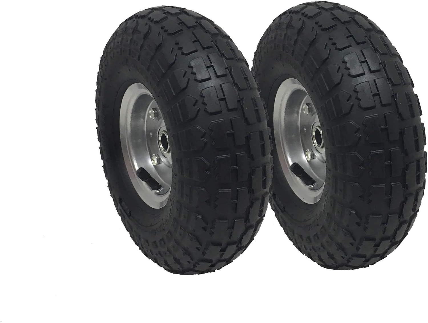 🔥 Flash Sale 2 Count – 10 Pneumatic Air Filled Hand Truck / All Purpose Utility Tires on Wheels for Dolly Hand Truck Cart 4.10/3.50-4