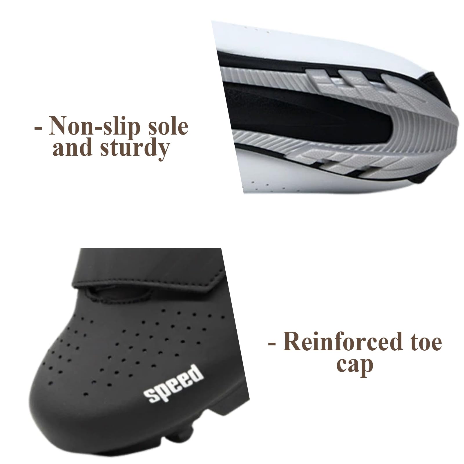 Surwin Zapatos Ciclismo MTB,Zapatillas de Ciclismo MTB Compatible con SPD Pedales para Hombre Mujer EU 36-47 Hebilla Giratoria Zapatos Mountain Bike con Tornillos y Calas