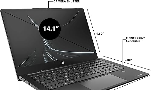 Miniatura 3 de Gateway Portátil ultradelgado de 14.1 pulgadas, pantalla táctil FHD, Intel Core i7-1255U, 8 GB de RAM, SSD de 512 GB, escáner de huellas dactilares,