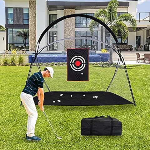 Golf Practice Net,Practice Golf Net,Golf Nets for Backyard,Indoor Golf Net with Carry Bag and Target Cloth Cover
