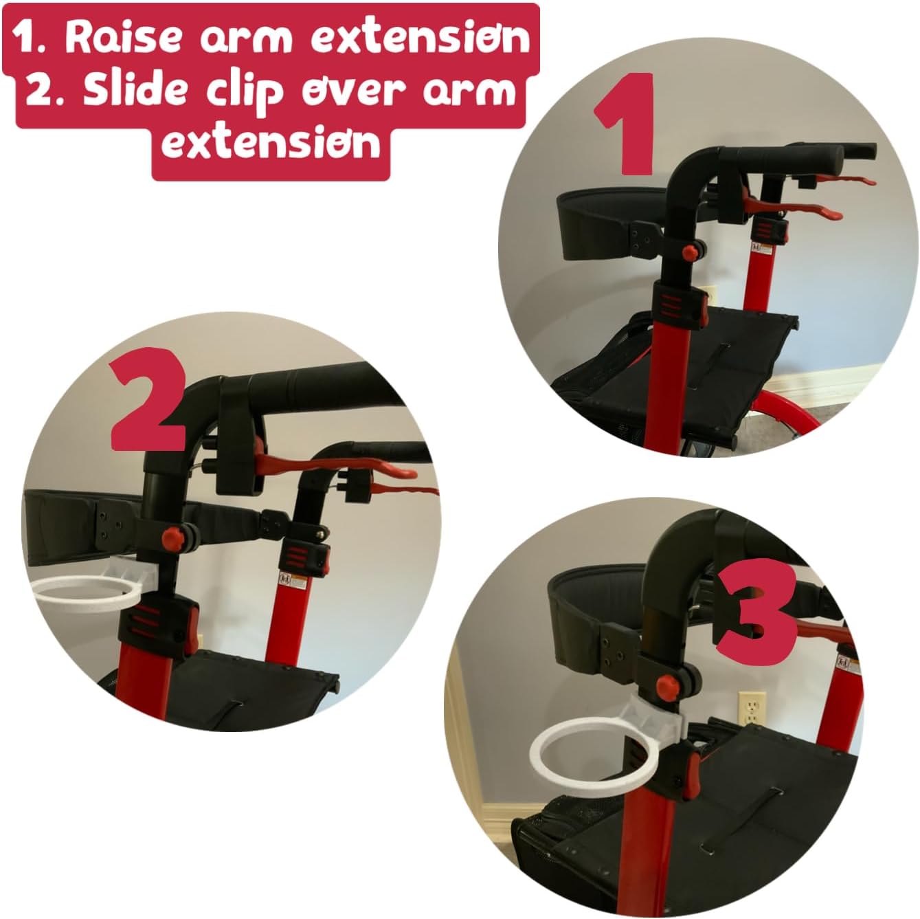 Cup Holder Compatible with the "Drive F-22 Rollator" - Image 2