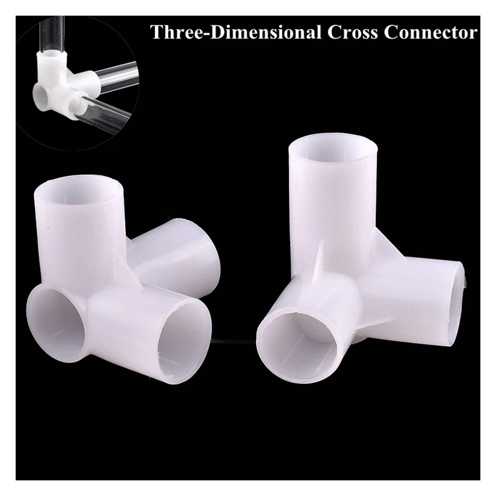 2~10 Pezzi 12~25 mm Croce 3D Tridimensionale connettore irrigazione Tubo di irrigazione Acqua Giunto a 4 Vie Giardino Fai da Te mensola Tubo raccordi(Inner Dia 25mm,5Pcs)