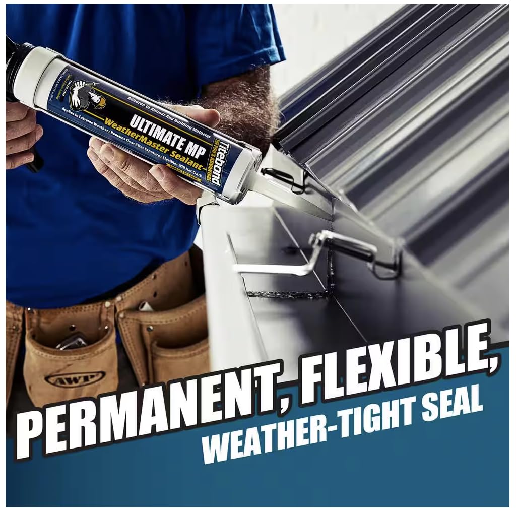 Titebond 71001 WeatherMaster Ultimate MP Sealant Cartridge, 10.1 oz, White, Case of 12