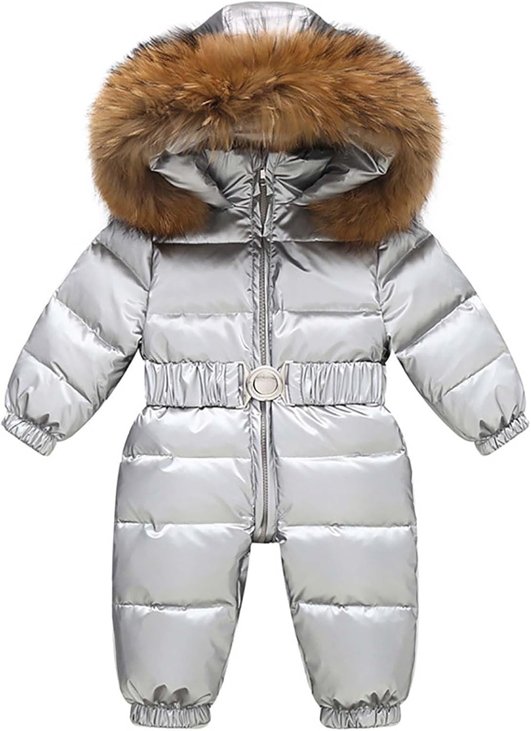 YRAETENM Girls Boys One Piece Snowsuits Overalls Toddler Snow Ski Suits Winter Ski Sled Puffer Jacket Waterproof Jumpsuits