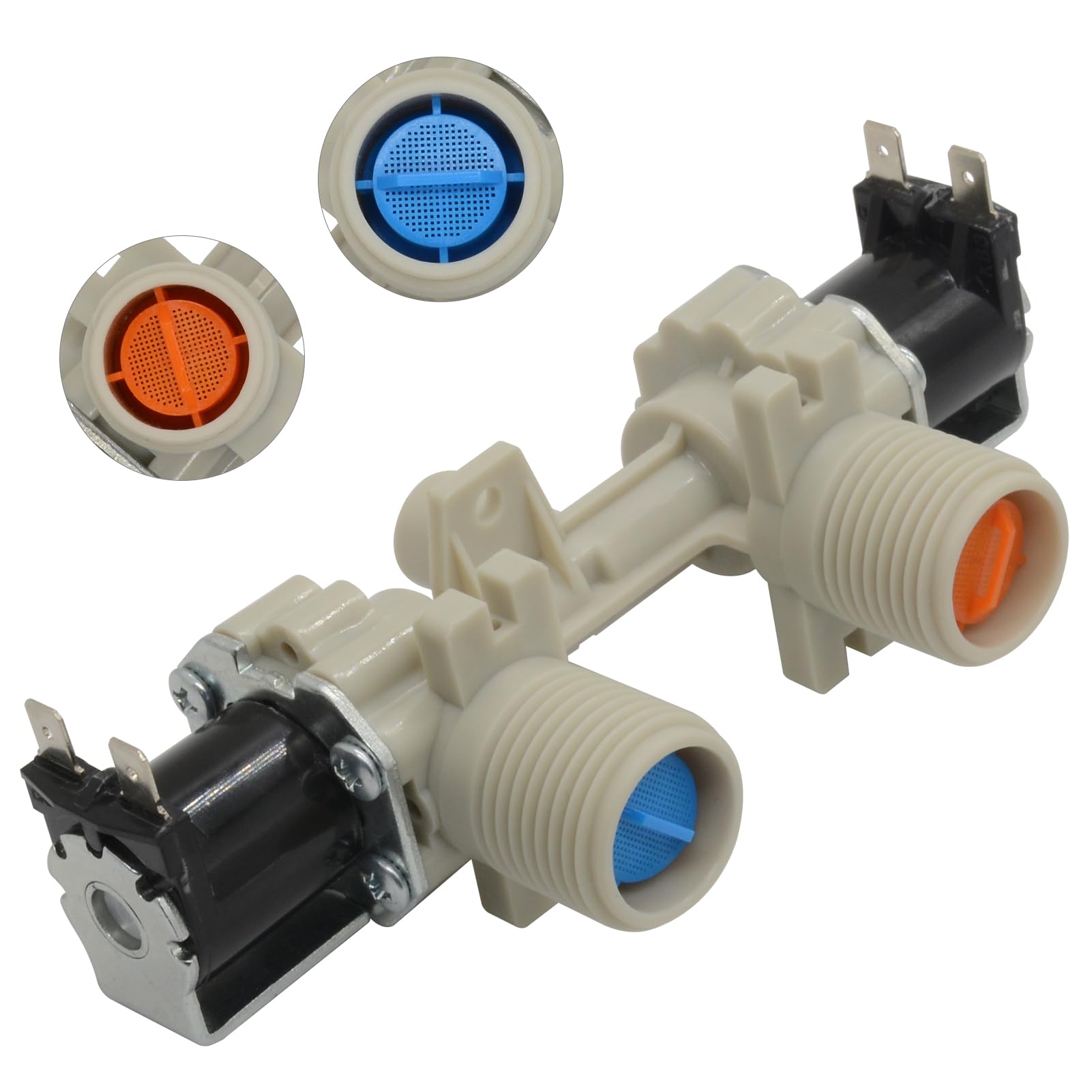 Amazon.com: W10906602 Washer/Dryer Water Inlet Valve Compatible 