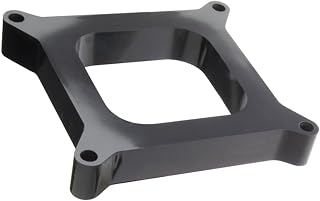 Trans-Dapt Performance 2180 Plastic Phenolic 4 Barrel Carb Spacer Open Plenum 0.5 in. Incl. Gaskets/Studs/Nuts/Washers Plastic Phenolic 4 Barrel Carb Spacer