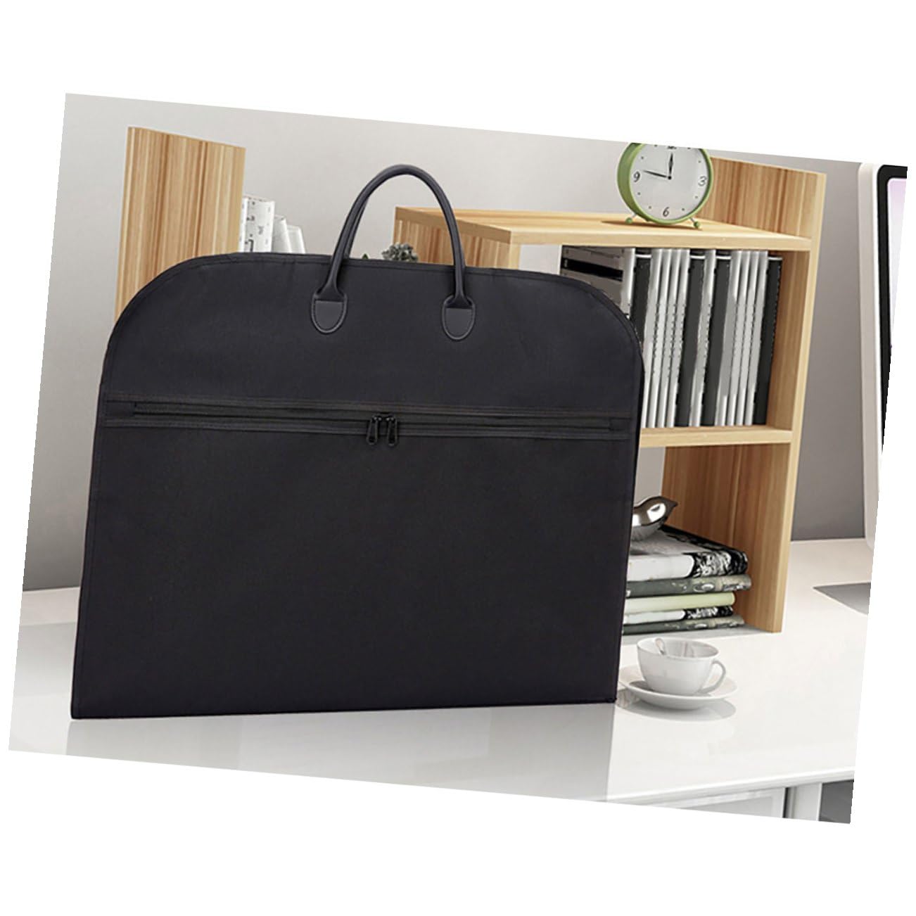 Sosoport Borsa Porta Abiti da Viaggio Nera Oxford, Resistente all'Usura, Pieghevole e Appendibile, per Ufficio e Trasferte