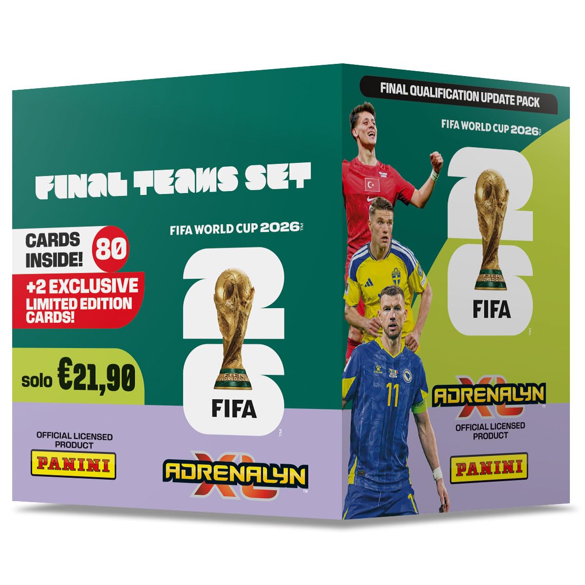 FIFA WORLD CUP 2026™ Adrenalyn XL™ - Final Teams Set Panini [80 Cards + 2 Limited Edition]
