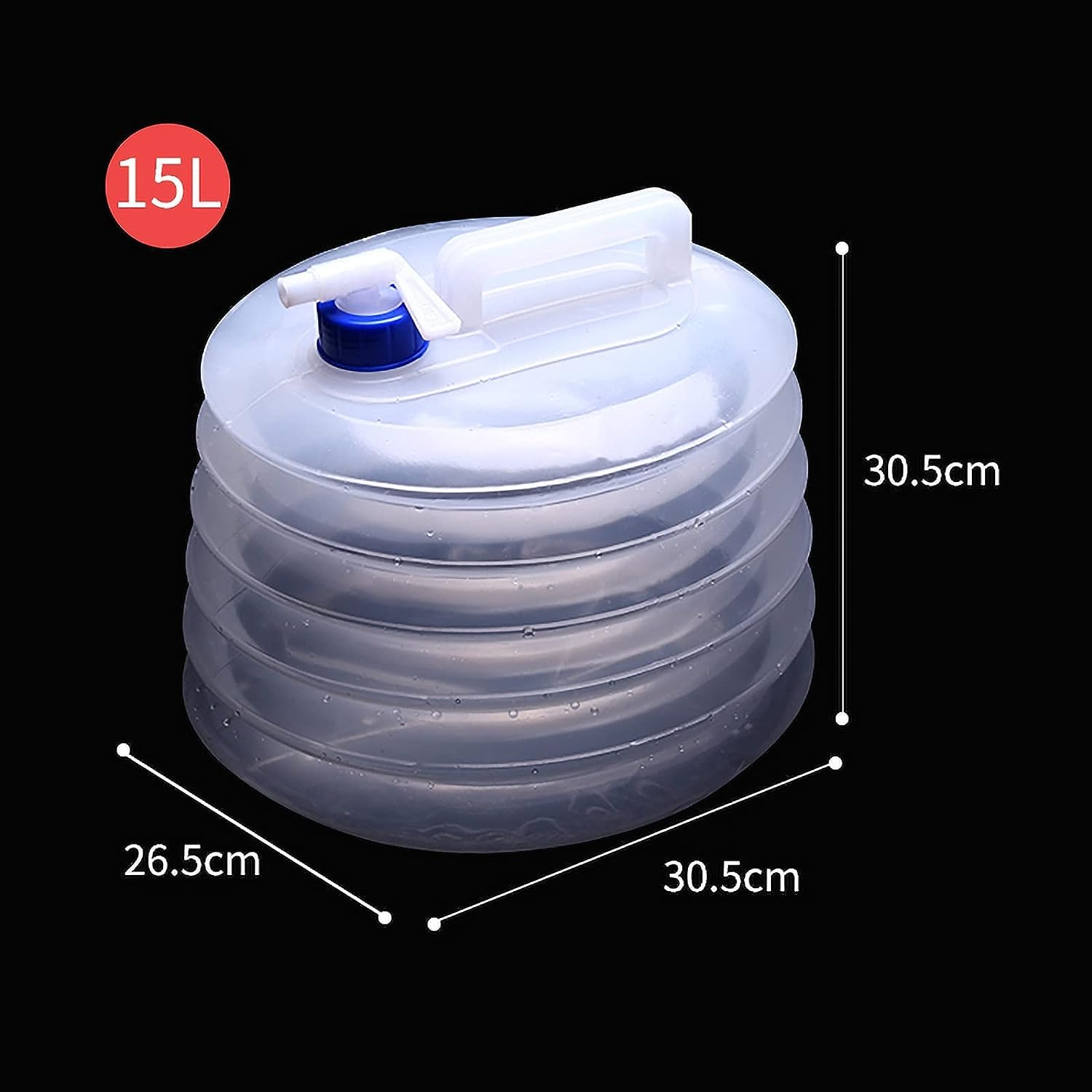 Récipient à eau, récipients à eau pour le camping, Seau de stockage d'eau pliable réservoirs de transport d'eau réservoirs de transport d'eau pliables portables for camping randonnée escalade pêche (t