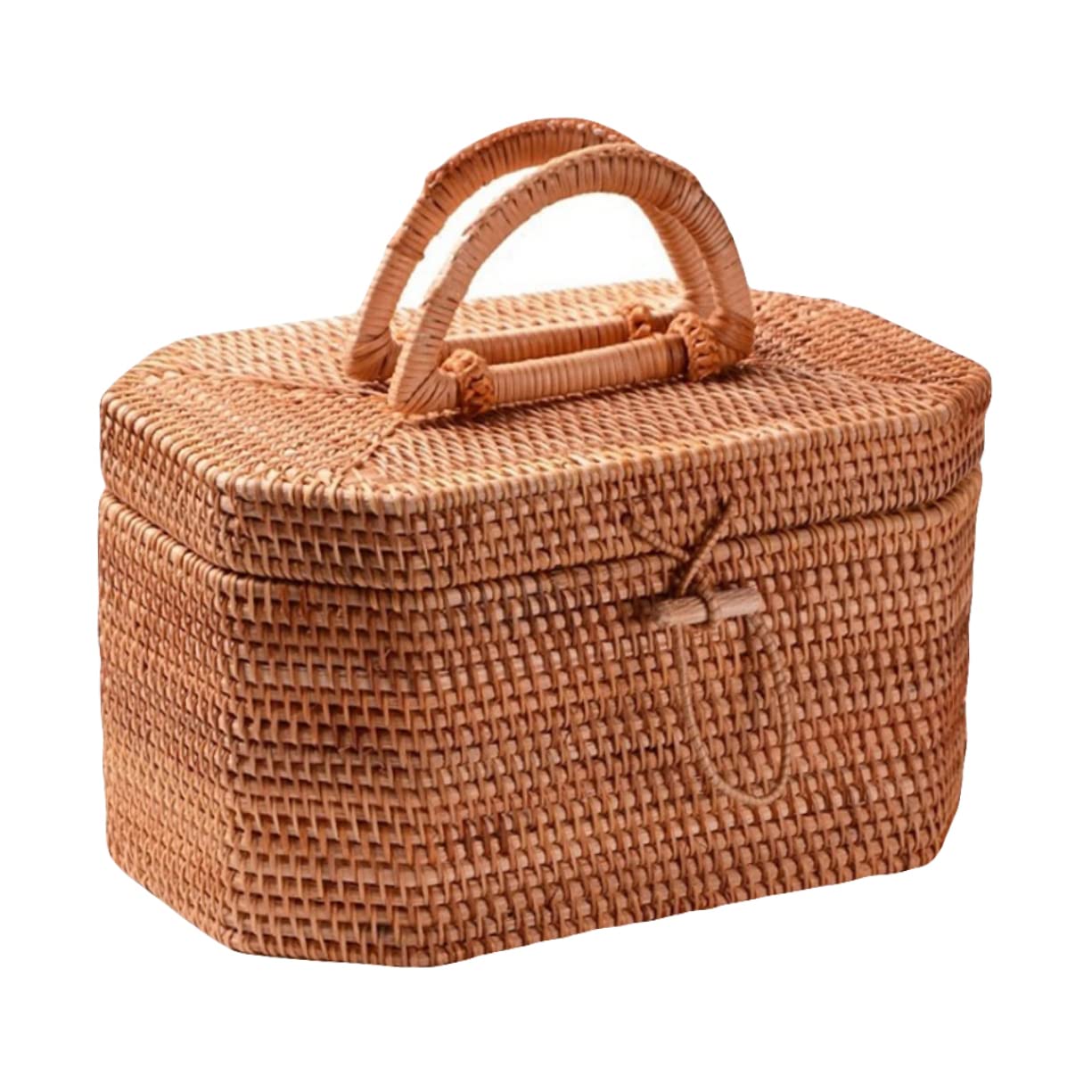PRETYZOOM Rattan Fruit Holder Snack Box Portable Storage Basket Hanging Woven Basket Decorative Home Decor