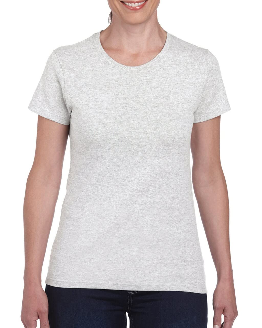 Gildan Mens Heavy Cotton Short Sleeve T-Shirt (L) (Ash Grey)