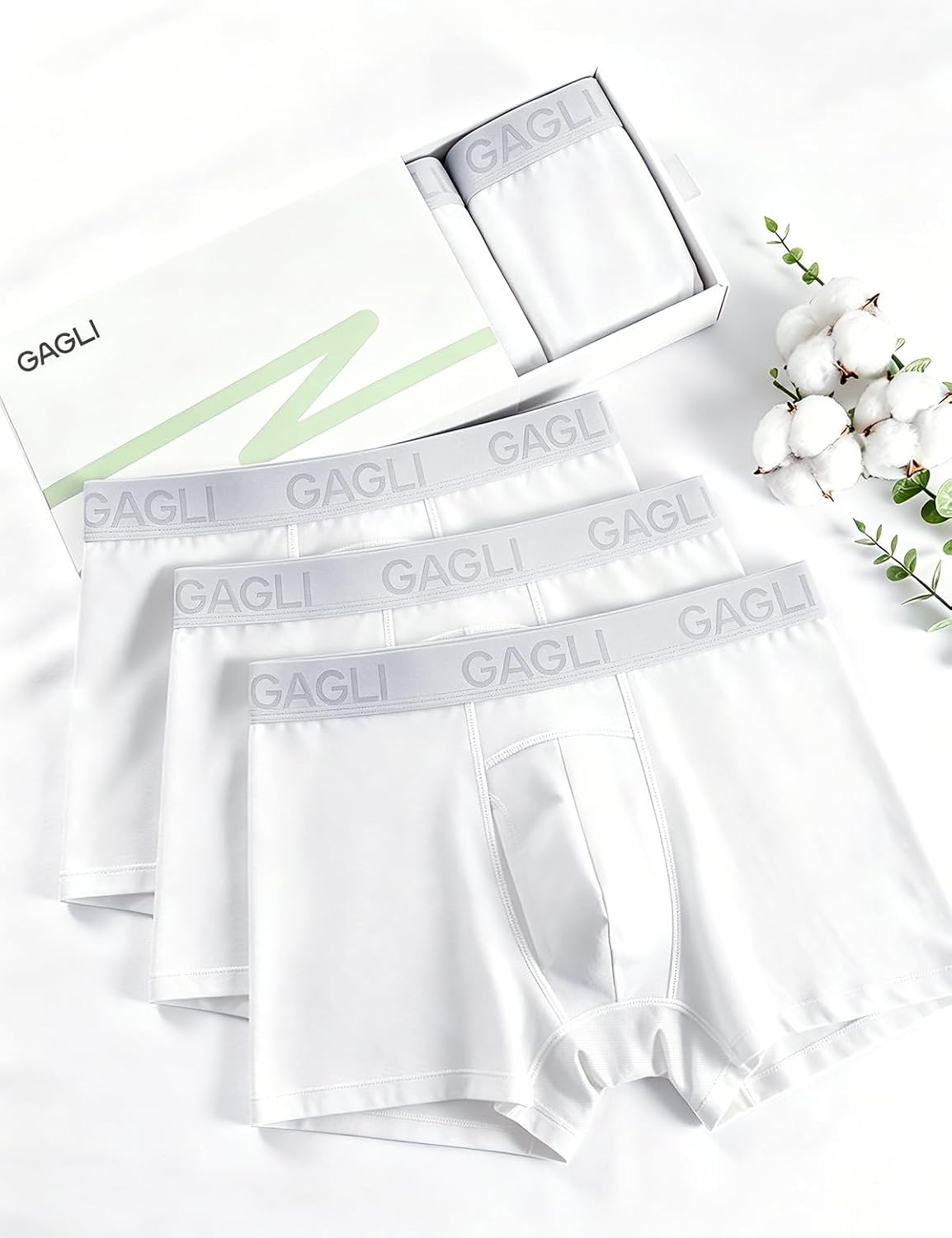 Men's Ultra Soft Breathable Boxer Briefs - Everyday Comfort | Cotton Modal Blend Underwear with Open Fly, 3" Inseam