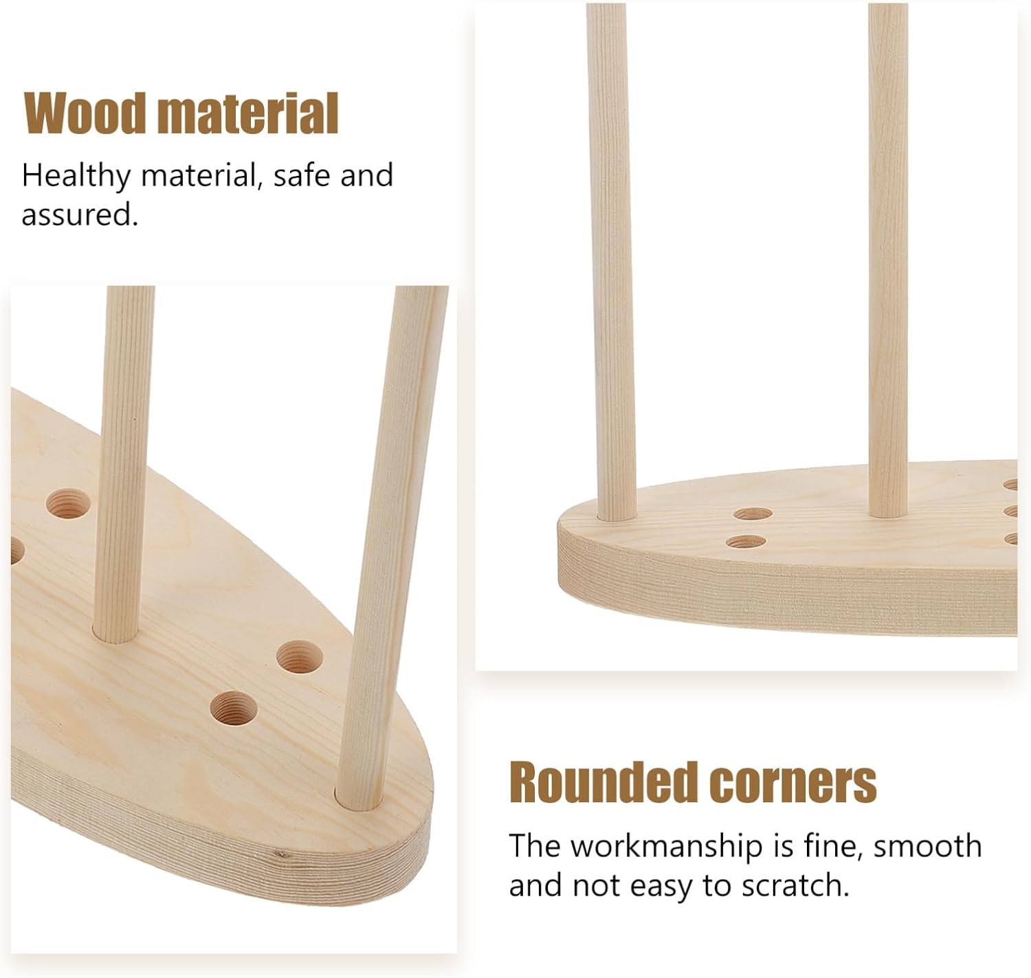 SEWACC Bowknot Making Tool DIY Bows for Presents Wooden Bow Maker Party Decorations Craft Accessory