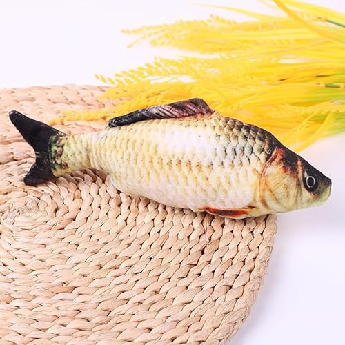 Brinquedo De Pelúcia Para Gatos Em Forma De Peixe 20cm