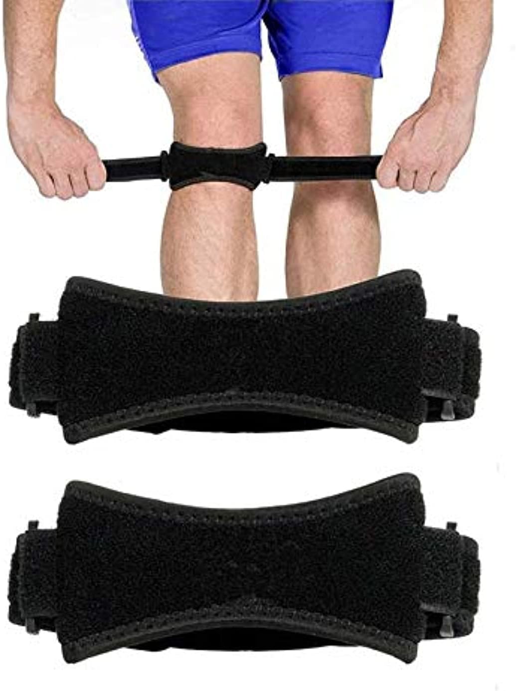 NicoSeeWonder Adjustable Patella Knee Strap, One Size