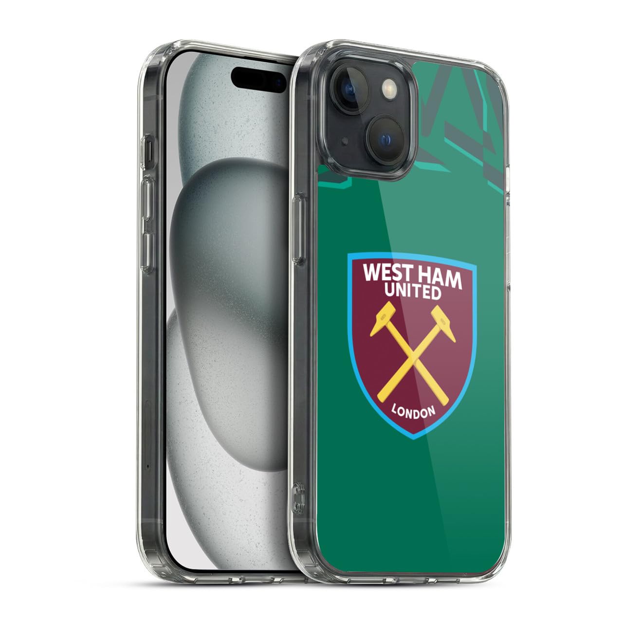 Carcasa de gel alta resistencia West Ham para iPhone 15 Plus 7