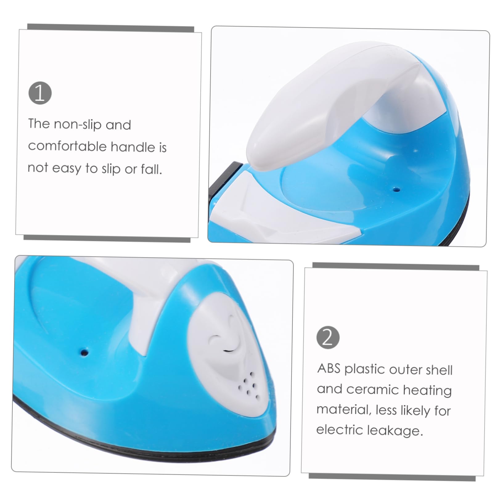 IMIKEYA Ferro da Stiro Elettrico Portatile Mini Riscaldamento Rapido e Manico Ergonomico per Progetti DIY di Melty Bead e Trasferimento Termico