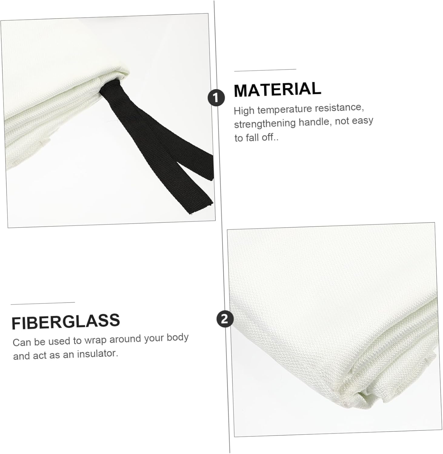 Totority Professional Fire Blanket Large Size Fiberglass Heat Insulation Emergency Use