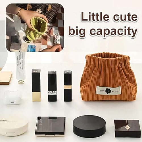 Miniatura 7 de Organizador elástico de pana para el cabello, organizador de pana, bolsa de pana para lápiz labial, bolsa de almacenamiento elástica de pana, bolsa