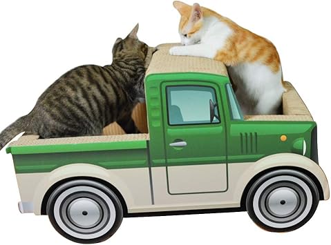 Amazon 3 Of Ni 猫爪とぎ段ボールネコベッド猫用品猫ソファー爪とぎボード 猫 つめとぎ 段ボール おもちゃ 猫つめとぎ ステップトンネル 爪とぎ ピックアップトラックタイプ 良品集 爪とぎ 通販
