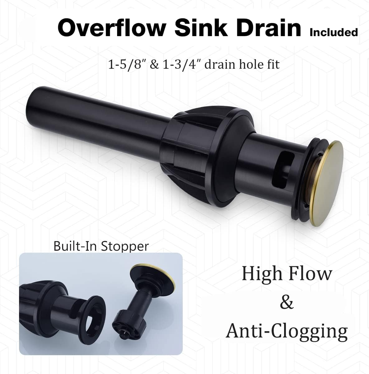 TRUSTMI 2 Handle 8 Inch Widespread Bathroom Faucet with Pop Up Drain Assembly Brass Square Waterfall Vanity Basin Sink Mixer Tap, Brushed Gold - - 