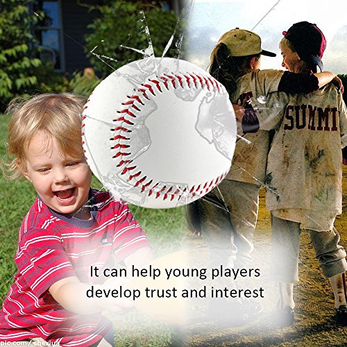 Andoer Bola de treinamento de beisebol 9 PU de alta qualidade Bola de combate de enchimento suave