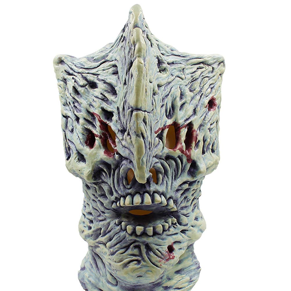 LLQZX Yasha Halloween Mask, Latex Yasha Mask Horror Halloween Devil Headdress Halloween Party Masquerade Cosplay Movie Props, Etc