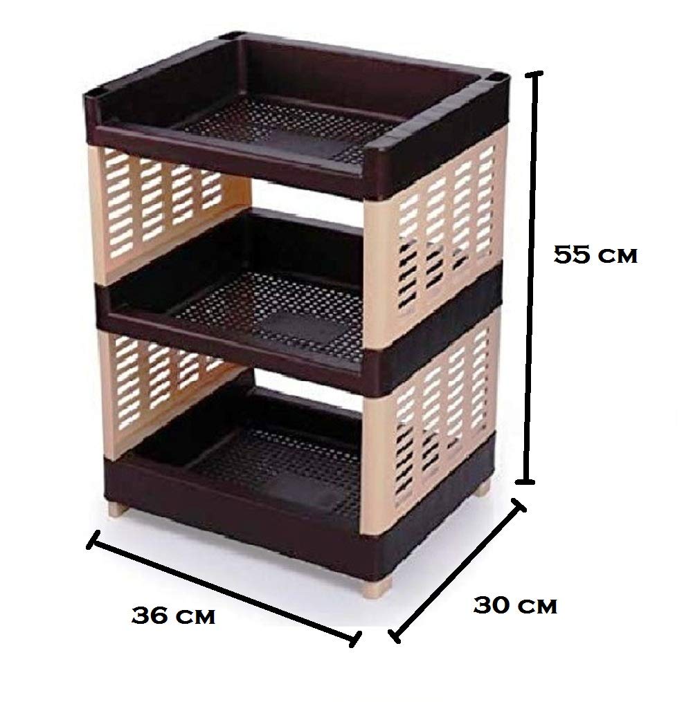Sonal Viva Plastic Rack - Kitchen, Office & Bathroom Storage -2