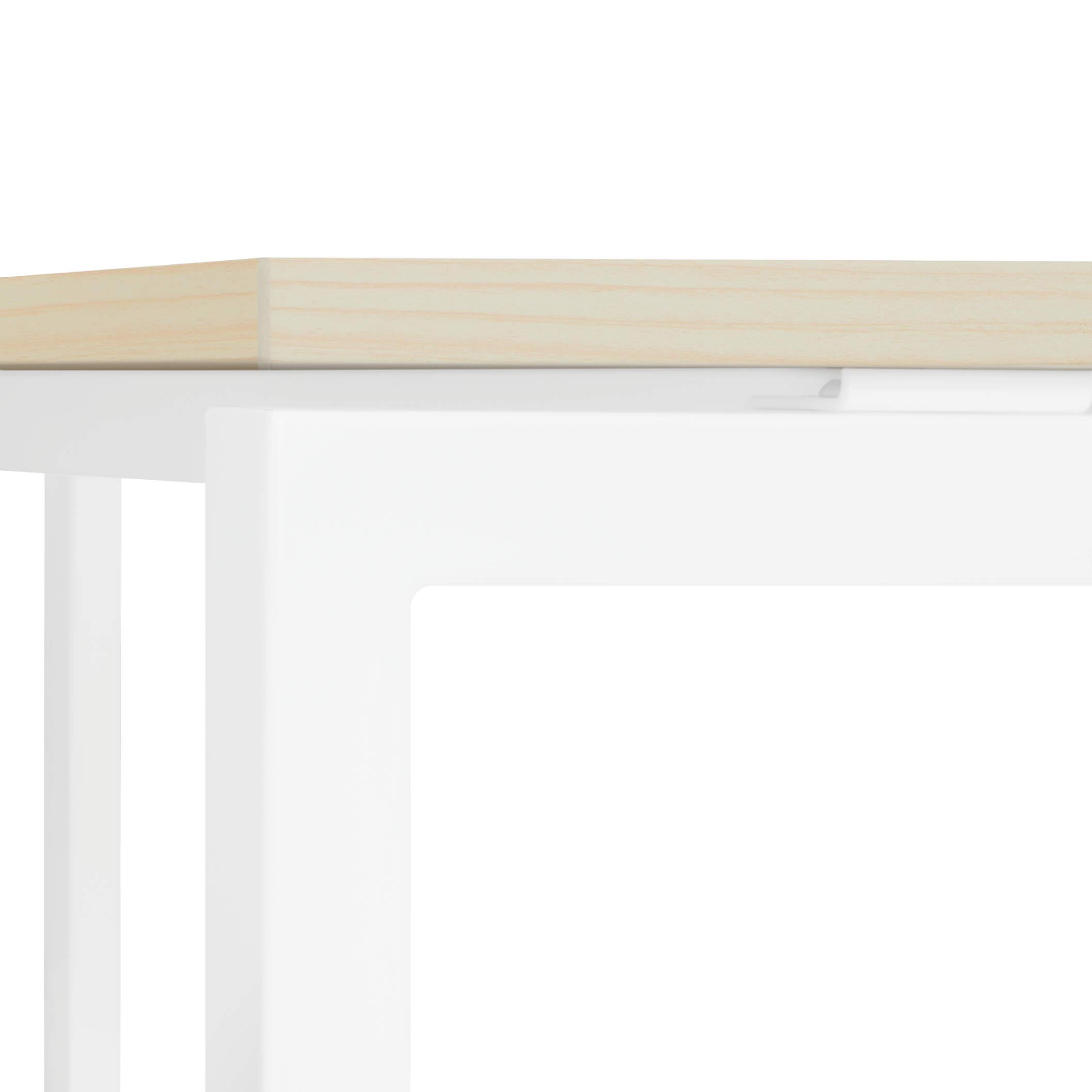 Weber Büroleben GmbH NOVA Tavolo riunioni 160 x 80 cm acero 4 – 6 pers. Tavolo da riunione, colore struttura: bianco