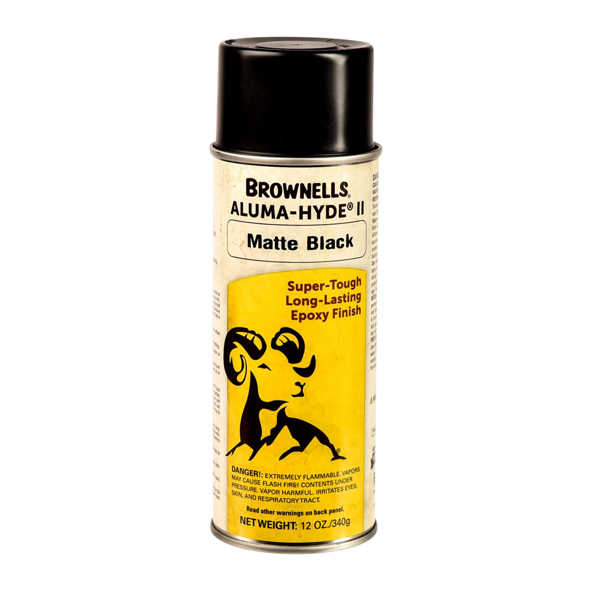 Brownells Aluma-Hyde 2 Epoxy Based Firearms Finish Aerosol Can Matte Black
