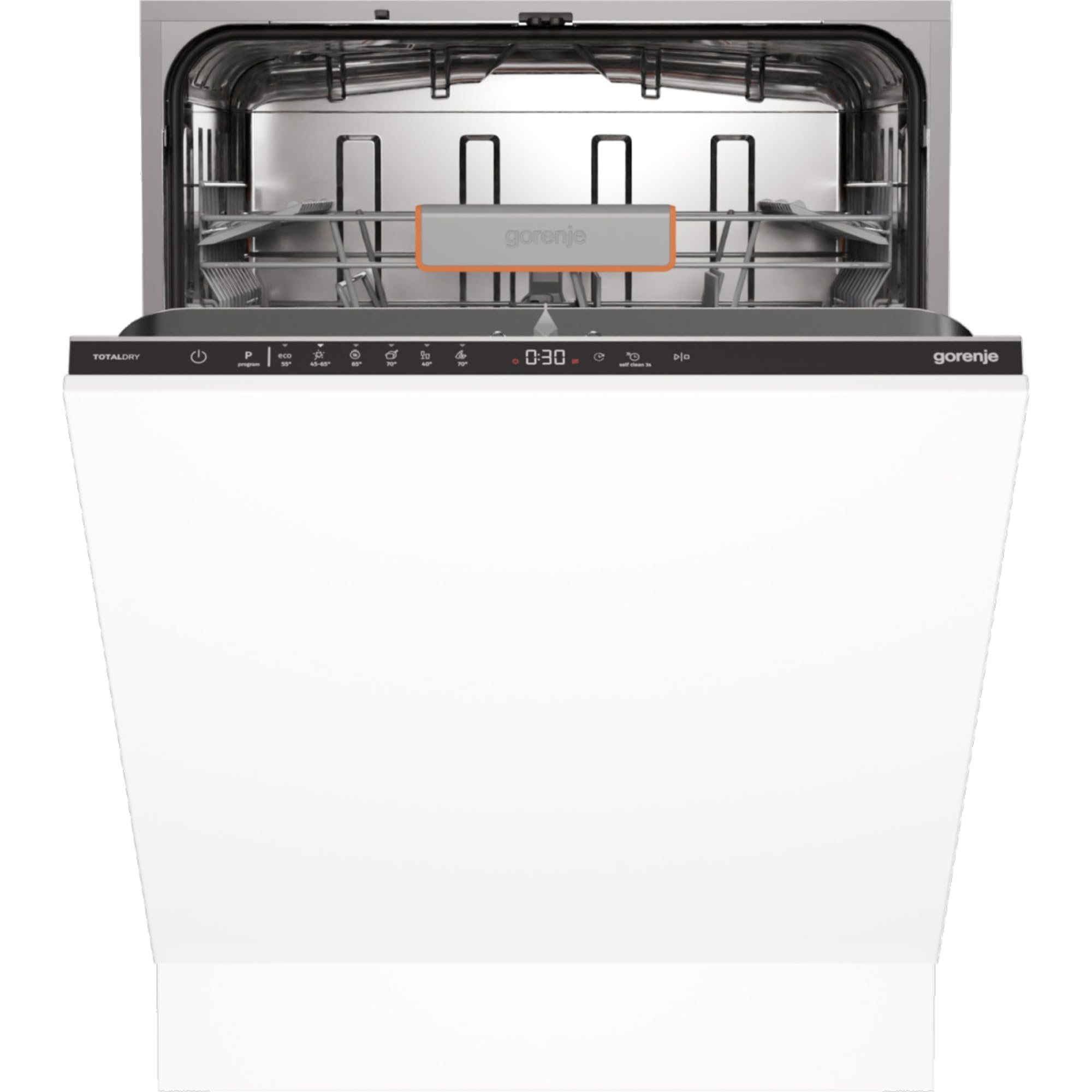 Gorenje GV642C65 Lavastoviglie/elettrodomestico da incasso frontale non incluso/prodotto in UE/60 larghezza/14 controsoffitti/6 programmi/TotalDry/Total AquaStop/SpeedWash/XXL inox/EEK: C/Dimensioni