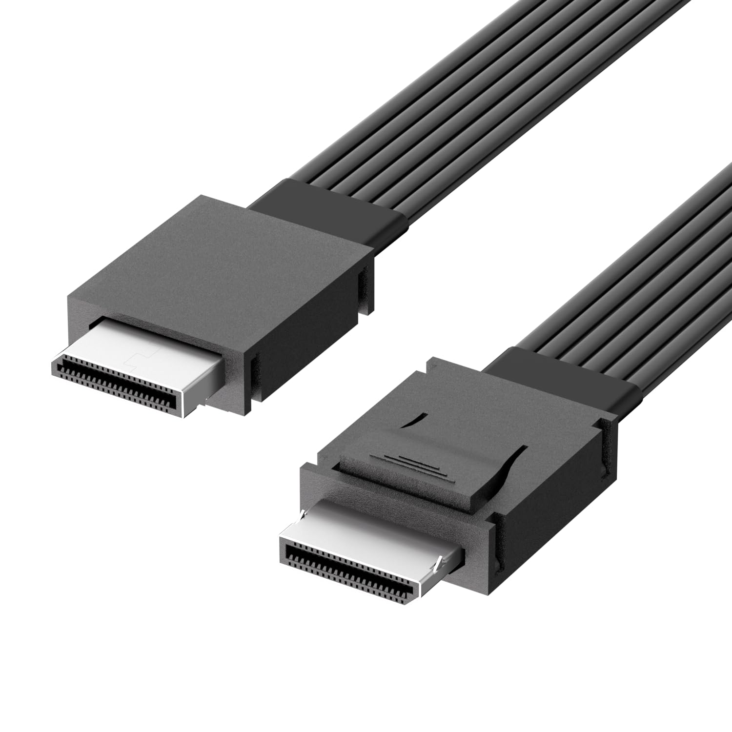 Oculink SFF-8611 Câble 4i mâle 64 Gbit/s, PCIe 4.0 x4 16GT/s, SAS 4.0 24 Gbps