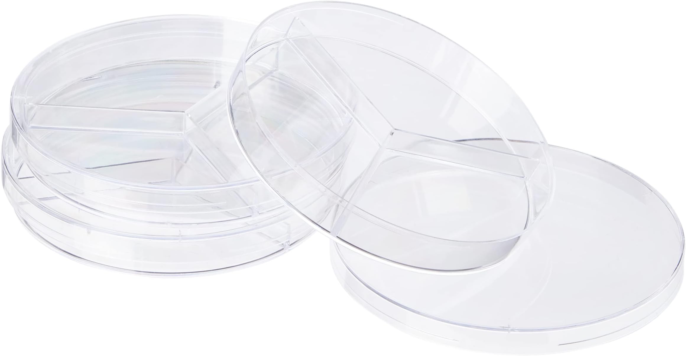 CT-XF9T-BOVP 94MM 3 COMPARTMENT TRIPLE VENT PLASTIC PETRI DISH (PACK 20)