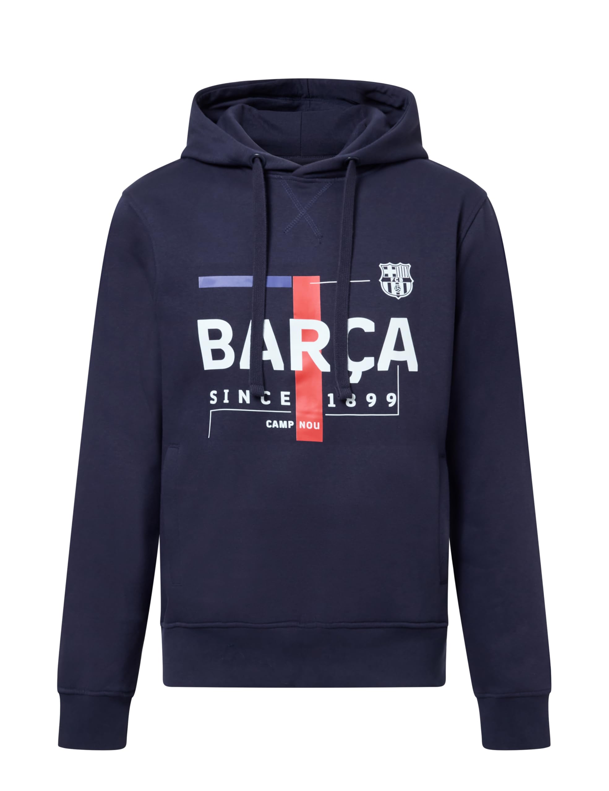 FC Barcelona Oficial Text Barça Sudadera con Capucha Unisex Adulto