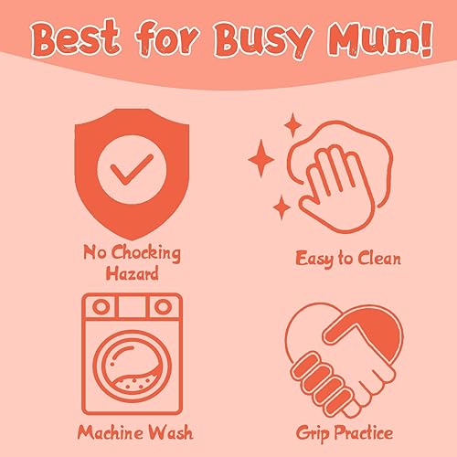 Miniatura 7 de Babygoal Clips florales para chupete, paquete de 6 soportes y correa para niños y niñas, se adapta a la mayoría de los chupetes, estilos Binkie y