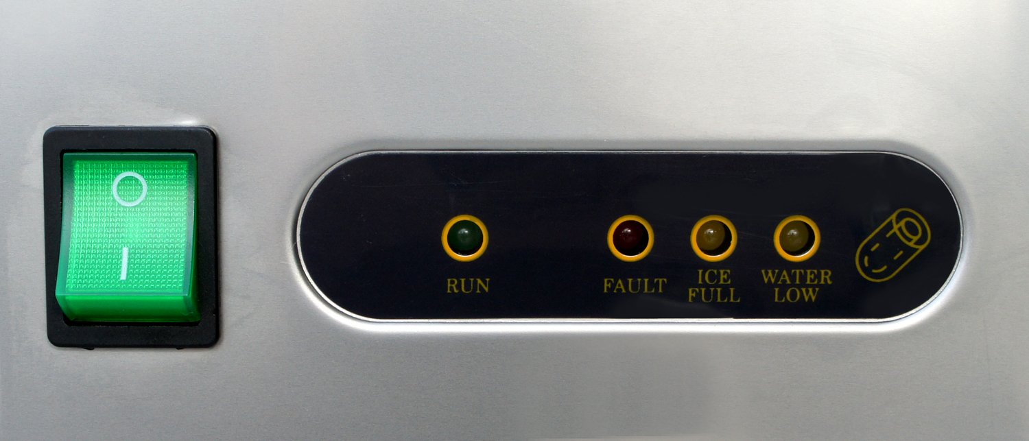 SPT Im-1109c 110 Lbs Automatic Stainless Steel Ice Maker, Silver on Fridge.com - View 4