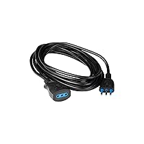 POLYPOOL | PP0381.1XAM Prolunga Elettrica da 3 metri, cavo H05VV-F 3×0,75mmq, Spina e Presa italiana 10A 2P+T – colore nero