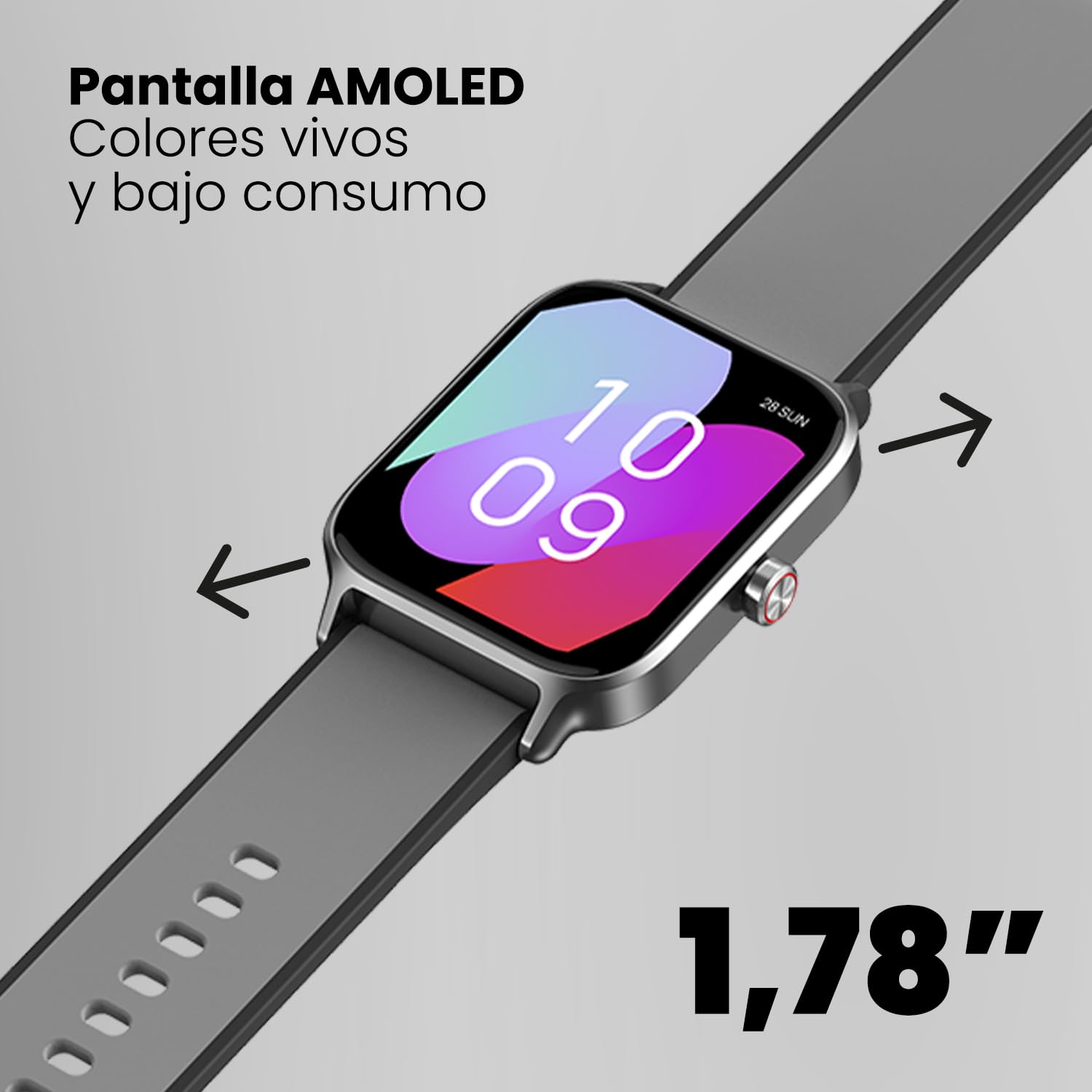 SPC SMARTEE Duo Pro - Smartwatch Inteligente Pantalla AMOLED 1,78" y GPS