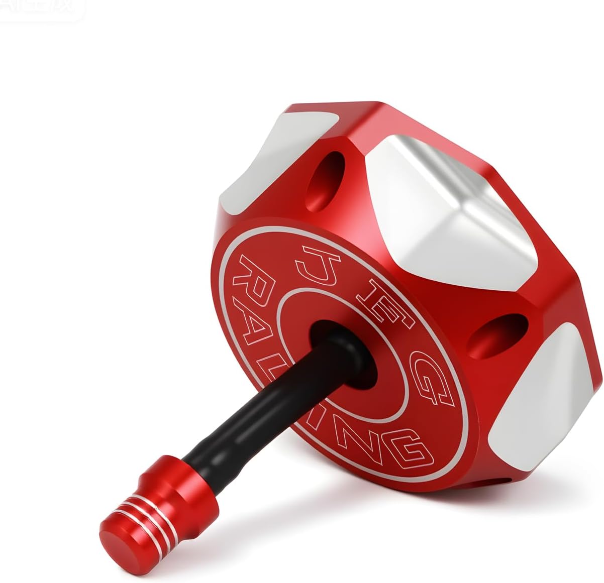 JFG RACING Dirt Bike Gas Cap, Fuel Tank Cap with Air Vent Hose for CR85R CR125R CRF150R CRF230F CR250R XR100R/50R/80R/70R, TTR125 and More Models - Red