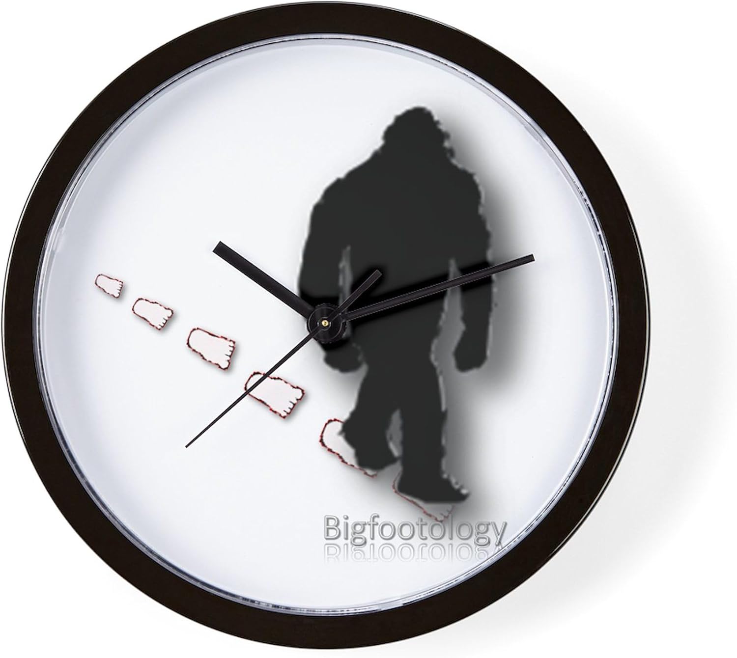 CafePress Trekking Bigfoot 10" Wall Clock for Livingroom, Kitchen, or Office