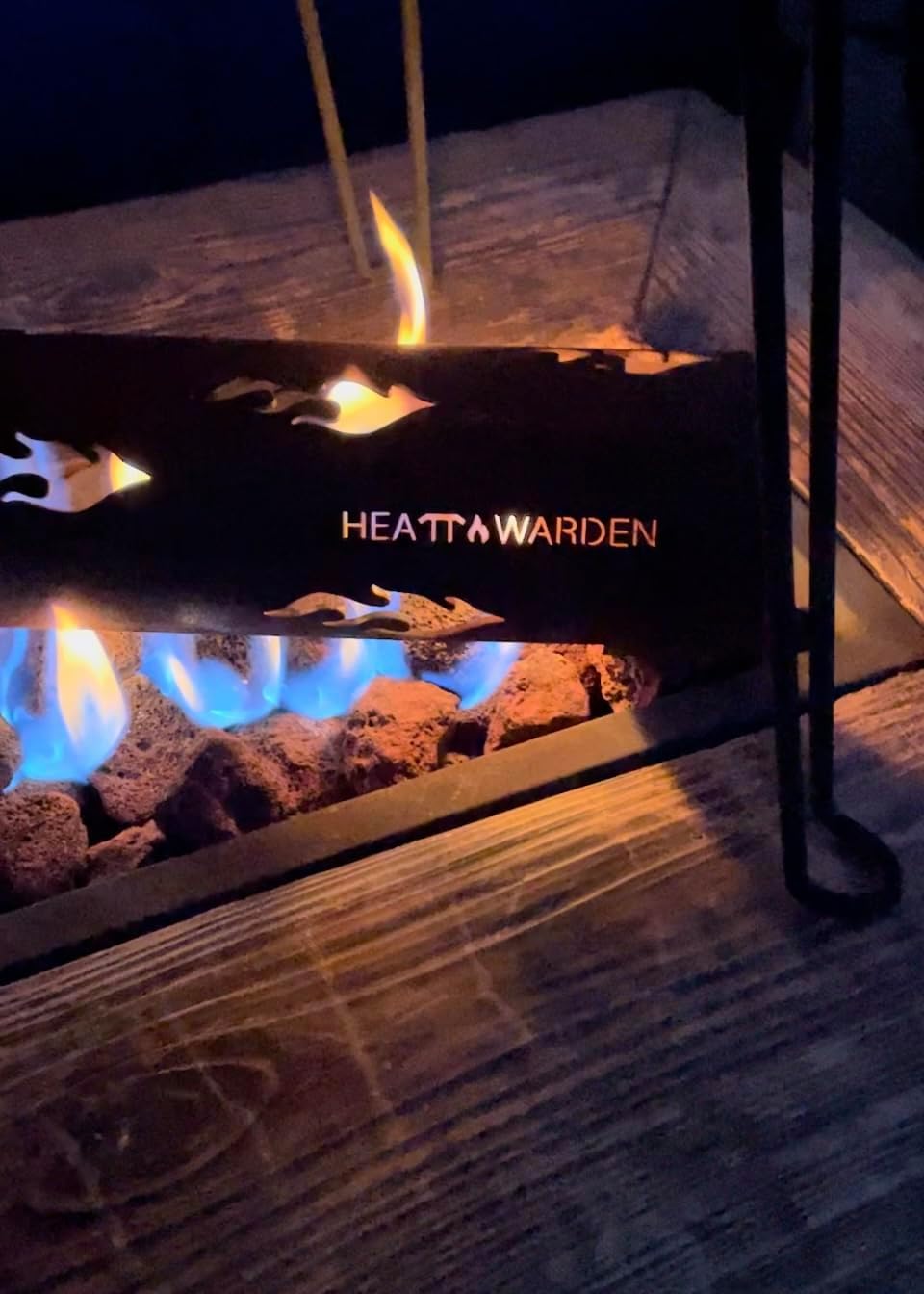 Stainless Steel Heating Logs for Fire Pits (Set of 4 Logs)