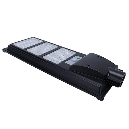 LED Street Light, Motion Sensor Lamp, Induction Courtyard Lamp Waterproof Post Light with Polycrystalline Silicon Solar Panel and Cool White Light for Outdoor/Garden/Courtyard/Home