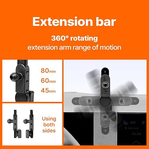 Miniatura 7 de FICS Soporte de teléfono de coche para Hyundai KONA 2021, 2022, 2023  Montaje personalizado para integración de pantalla sin costuras, accesorios