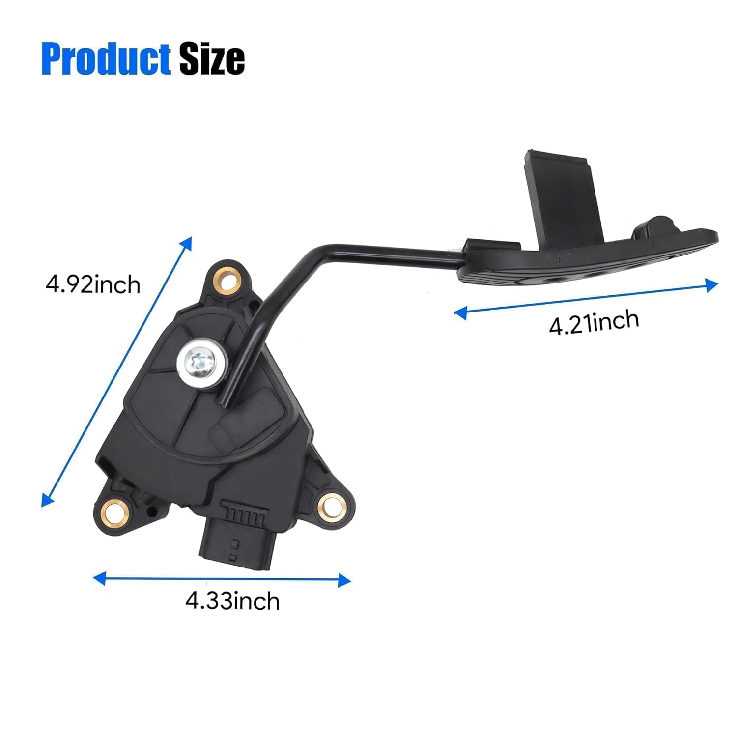 Accelerator Pedal Position Sensor Assembly Fit for 2009-2014 Nissan Cube, for 2007-2011 Nissan Versa 4 Cyl 1.8L Accelerator Gas Lever Pedal Sensor Replace# 180021JY0B