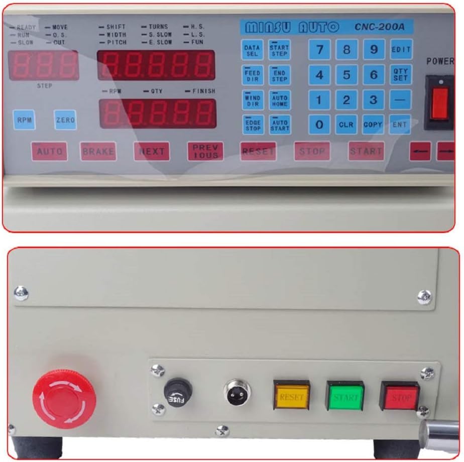 MXBAOHENG Computer CNC Automatic Coil Winder Winding Machine for 0.03-1.2mm Wire 750W 110V/220V