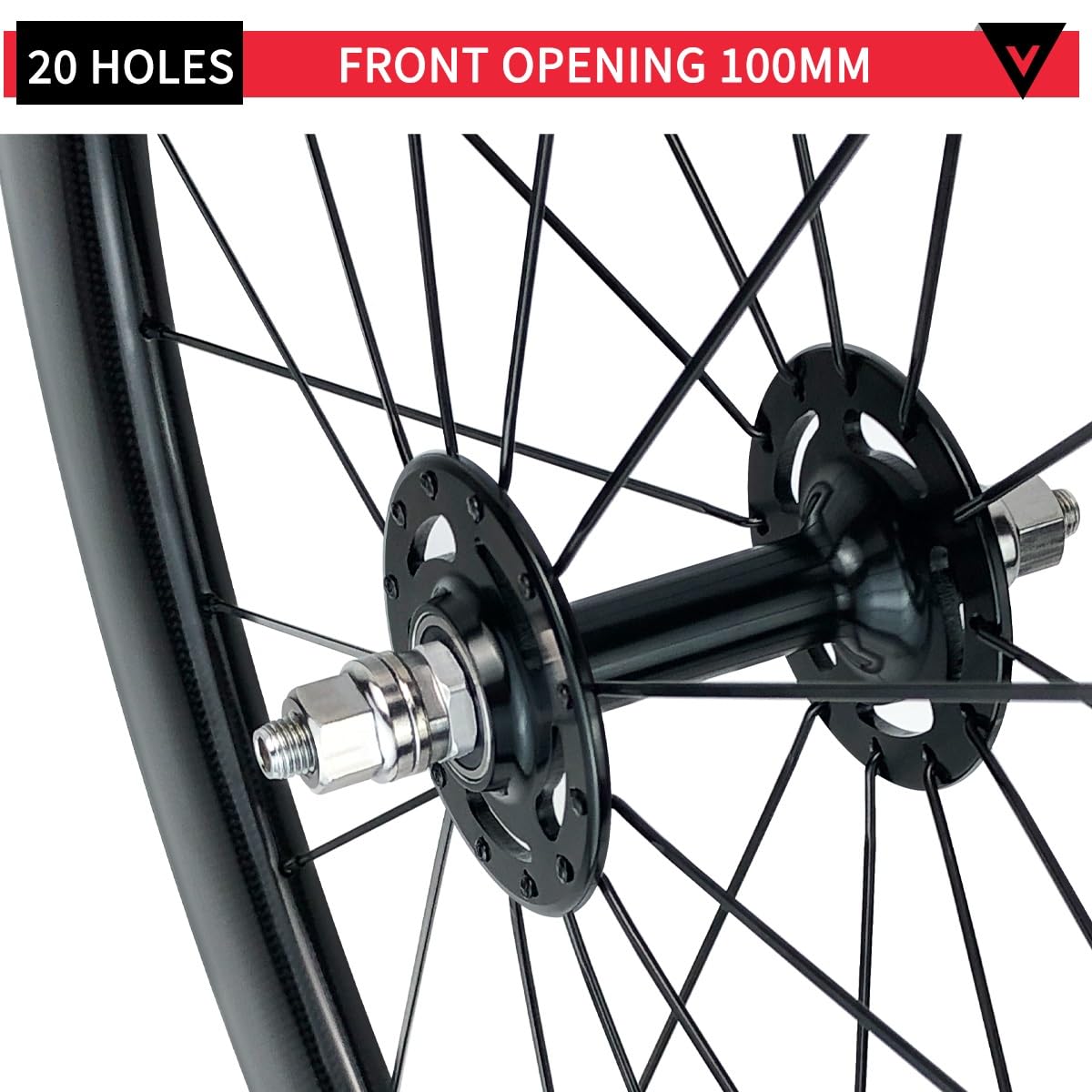 Amazon | ロードバイク用700Cカーボンファイバー固定ホイール、50/60mm