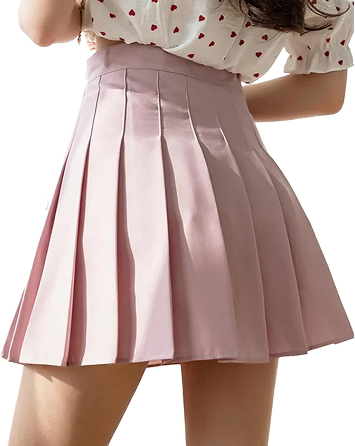 High Waist Zipper Pleated Skirt for Women Mini Skirt Fashion Student A Line Skirt